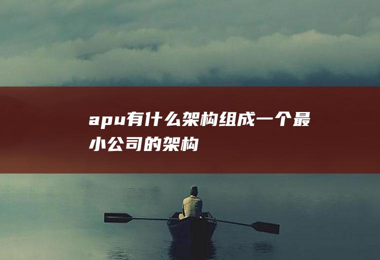 apu有什么架构组成(一个最小公司的架构)