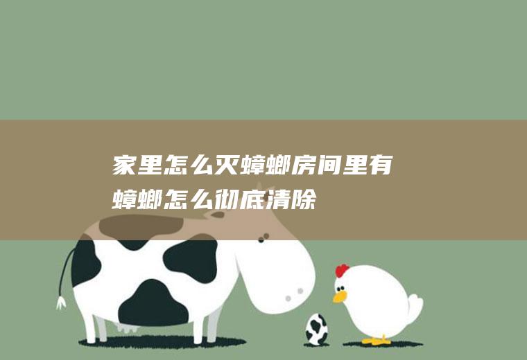 家里怎么灭蟑螂,房间里有蟑螂怎么彻底清除