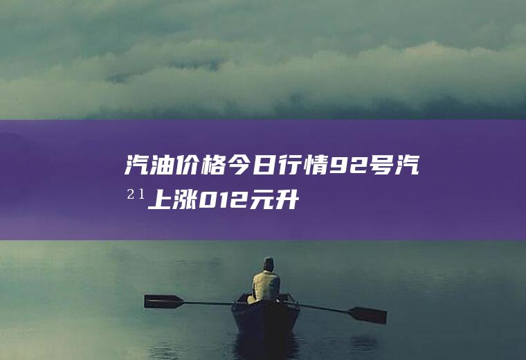 汽油价格今日行情：92号汽油上涨0.12元升,95号上涨0.13元升