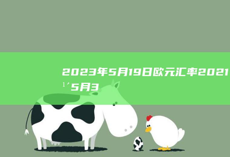 2023年5月19日欧元汇率2021年5月30日欧元汇率