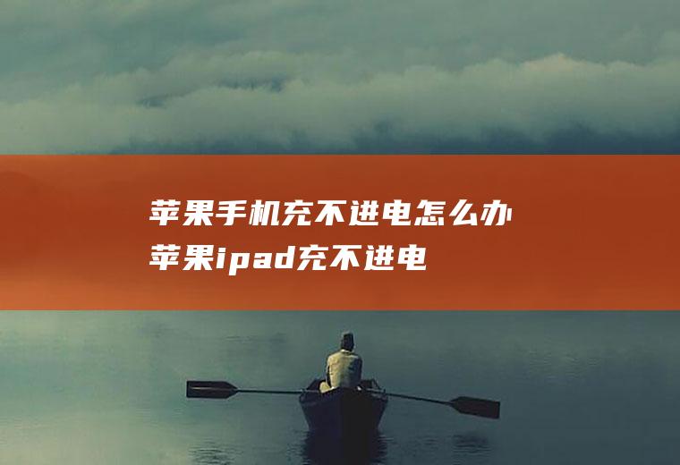 苹果手机充不进电怎么办(苹果ipad充不进电怎么办)