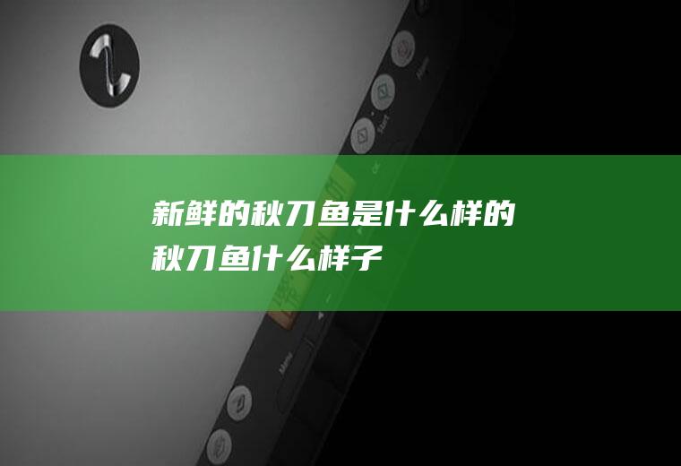 新鲜的秋刀鱼是什么样的(秋刀鱼什么样子)