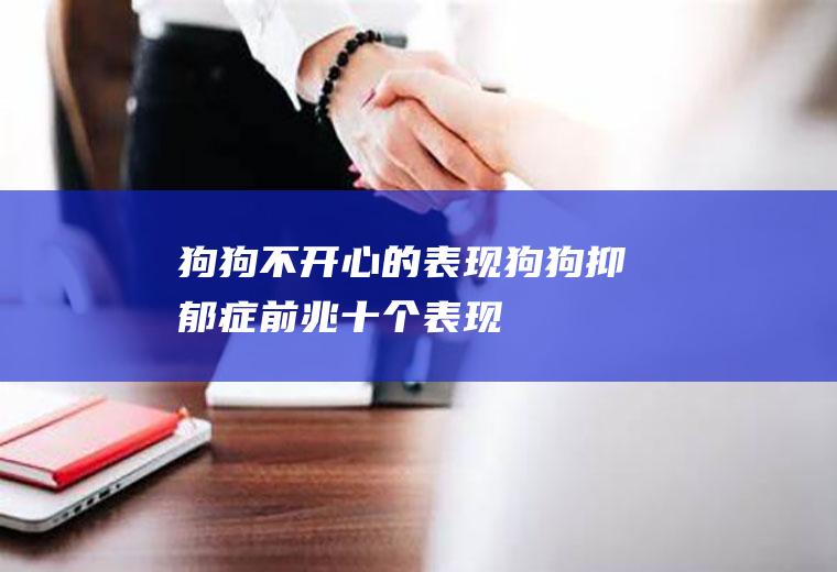 狗狗不开心的表现(狗狗抑郁症前兆十个表现)