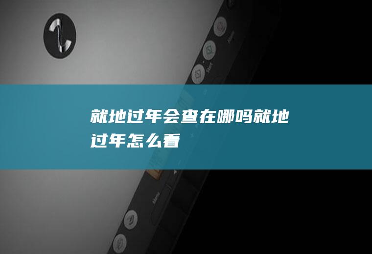 就地过年会查在哪吗(就地过年怎么看)