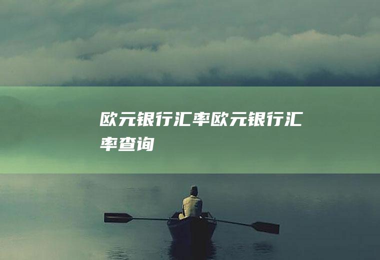欧元银行汇率欧元银行汇率查询