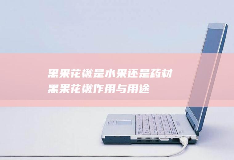 黑果花楸是水果还是药材(黑果花楸作用与用途)