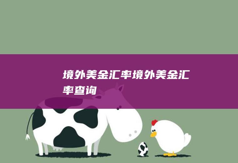 境外美金汇率境外美金汇率查询