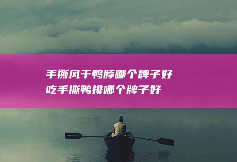 手撕风干鸭脖哪个牌子好吃(手撕鸭排哪个牌子好吃)