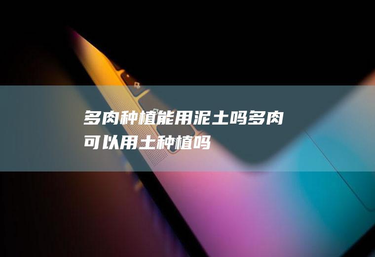 多肉种植能用泥土吗(多肉可以用土种植吗)
