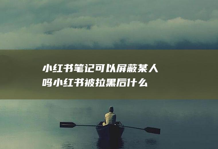 小红书笔记可以屏蔽某人吗,小红书被拉黑后什么样子？