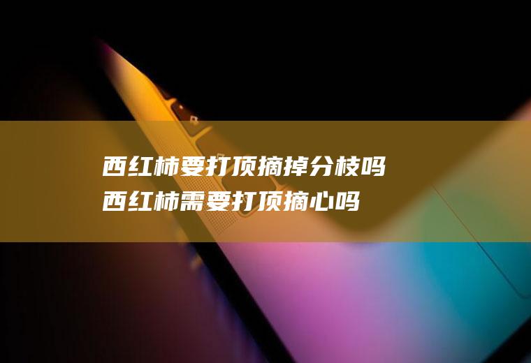 西红柿要打顶摘掉分枝吗(西红柿需要打顶摘心吗)
