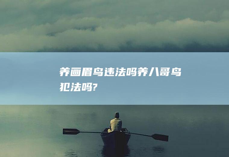 养画眉鸟违法吗(养八哥鸟犯法吗?)