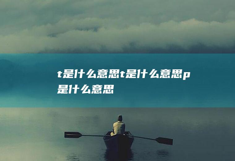 t是什么意思(t是什么意思p是什么意思)