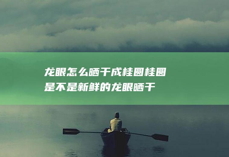 龙眼怎么晒干成桂圆,桂圆是不是新鲜的龙眼晒干而成?