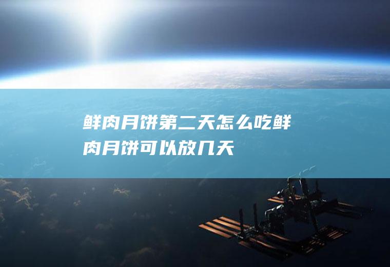 鲜肉月饼第二天怎么吃(鲜肉月饼可以放几天)