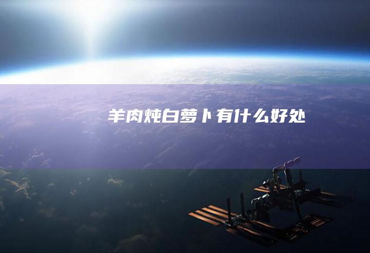 羊肉炖白萝卜有什么好处