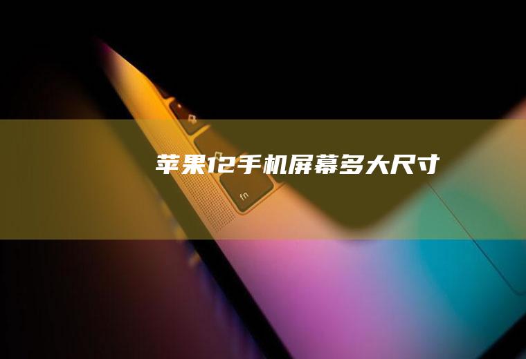 苹果12手机屏幕多大尺寸