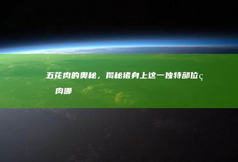 五花肉的奥秘，揭秘猪身上这一独特部位的肉_哪个