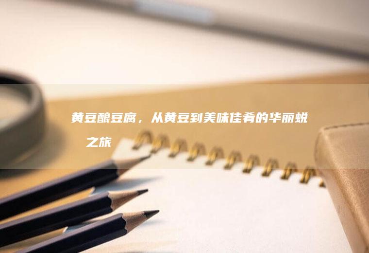 黄豆酿豆腐，从黄豆到美味佳肴的华丽蜕变之旅_多少