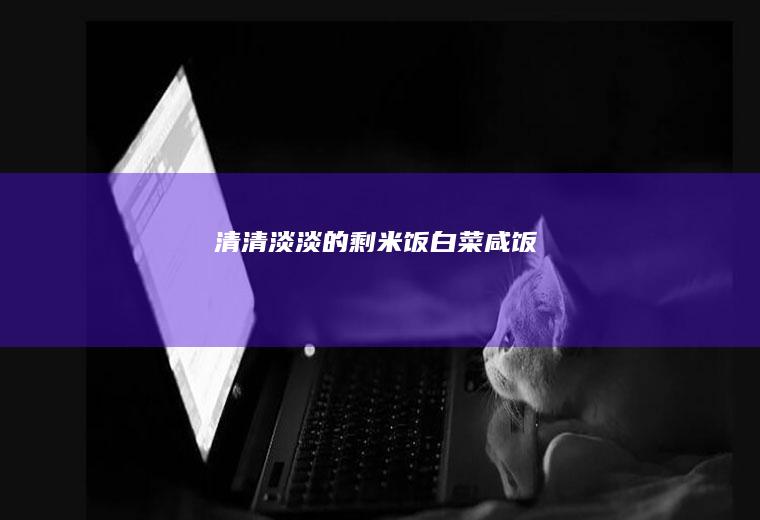 清清淡淡的剩米饭白菜咸饭