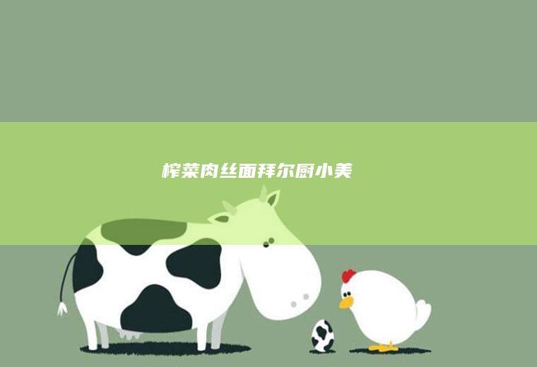 榨菜肉丝面拜尔厨小美