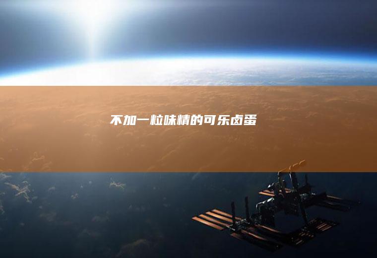 不加一粒味精的可乐卤蛋