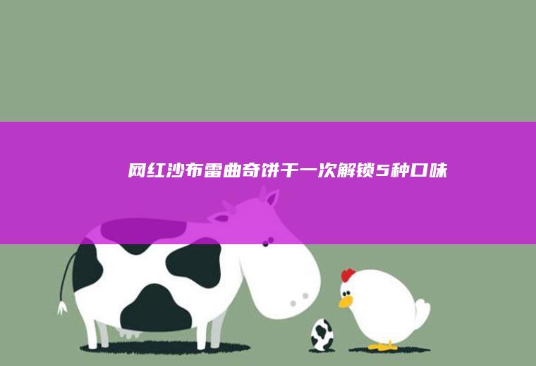 网红沙布雷曲奇饼干一次解锁5种口味