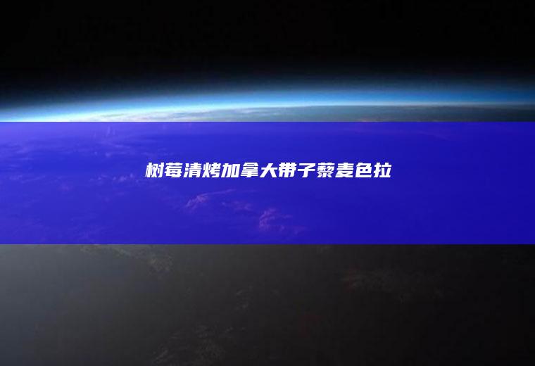 树莓清烤加拿大带子藜麦色拉