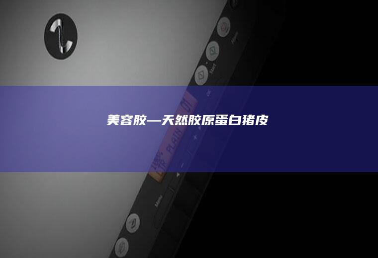 美容胶―天然胶原蛋白（猪皮）