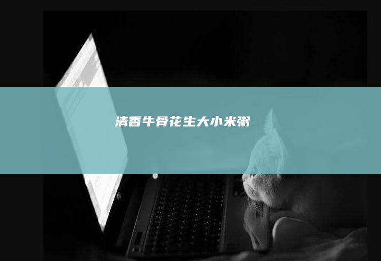 清香牛骨花生大小米粥