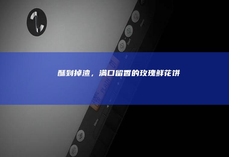 酥到掉渣，满口留香的饼