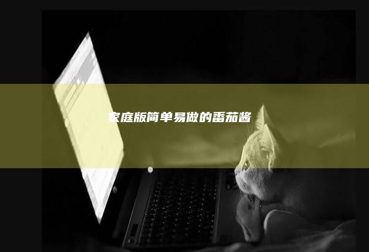 家庭版简单易做的番茄酱