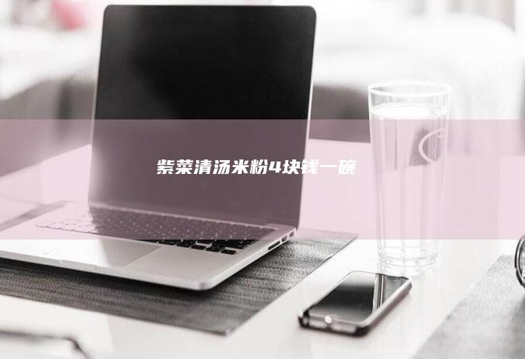 紫菜清汤米粉4块钱一碗