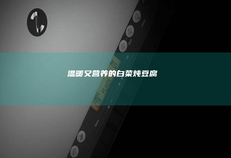 温暖又营养的白菜炖豆腐
